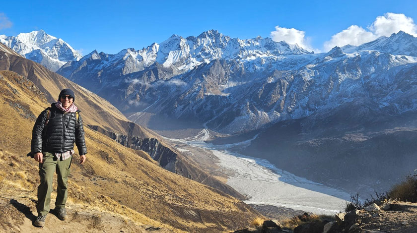 Winter trek in Nepal langtang Valley
