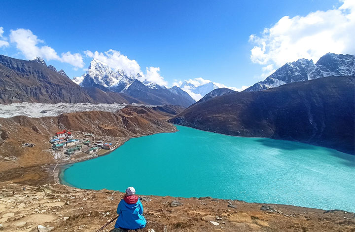 one of the beautiful lake in Nepal gokyo lake.