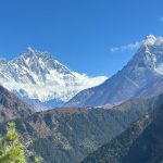 Sagarmatha National Park with the view of beautiful mountain.