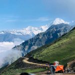 View of Ganesh Himal during the Ruby valley pangsang pass trek.