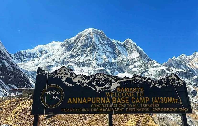 Annapurna base camp Distance