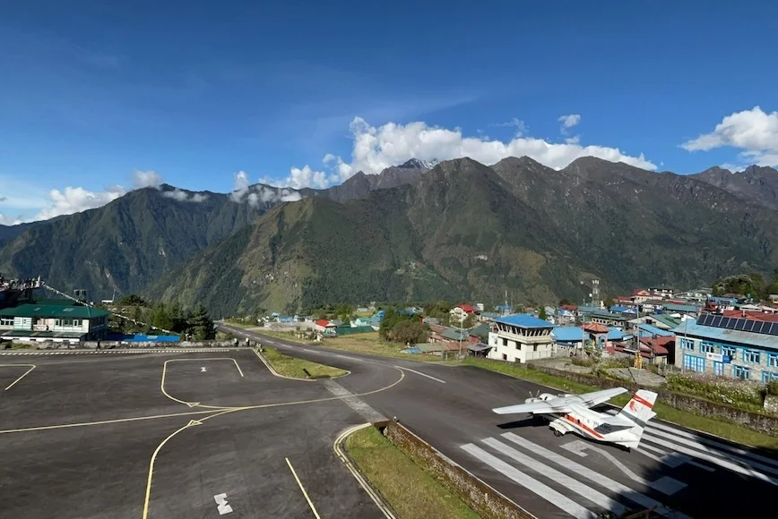 Lukla Airport in the Everest region, the gateway to Everest Three High Pass Trek