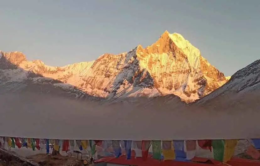 View of Mt.machhapuchhare (fishtail) form ABC.