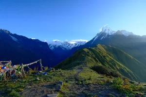 view or Machhapuchare from Badal Danda during Mardi Himal Trek