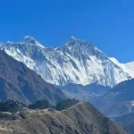 view during Namche bazaar trek